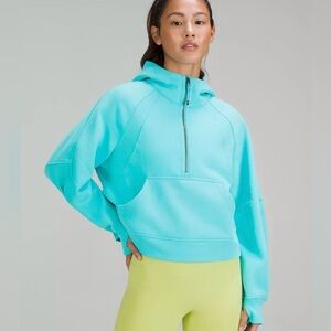 Lululemon Scuba Oversized Half-Zip Hoodie *ELECTRIC TURQUOISE* size M/L